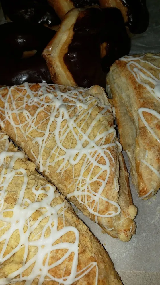 Blueberry Turnovers and Chocolate Glazed Donut